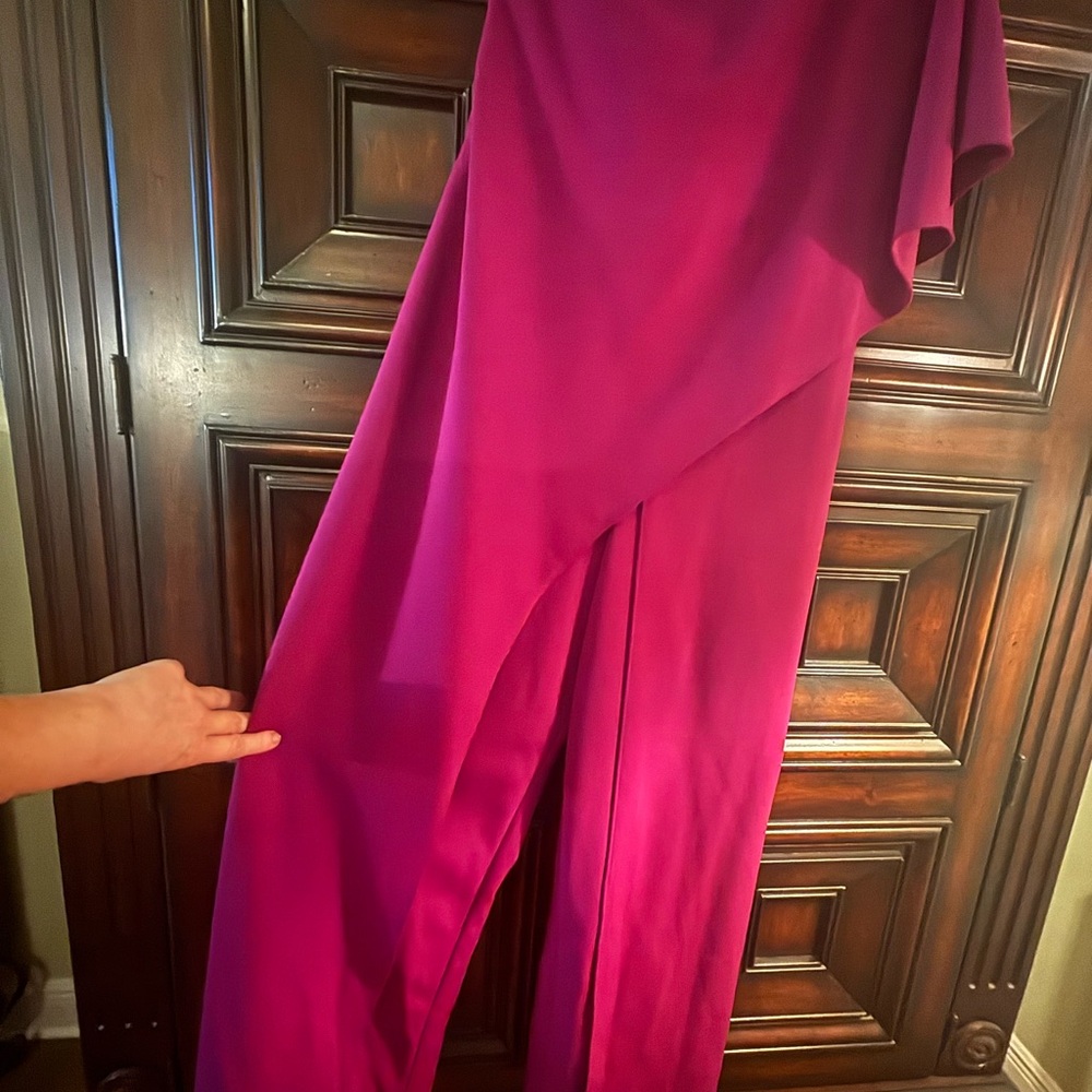 Adrianna Papell Pink Wide Leg Jumpsuit